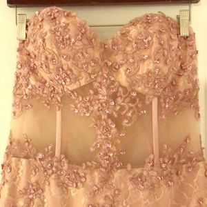 Blush Formal Mermaid Evening Gown